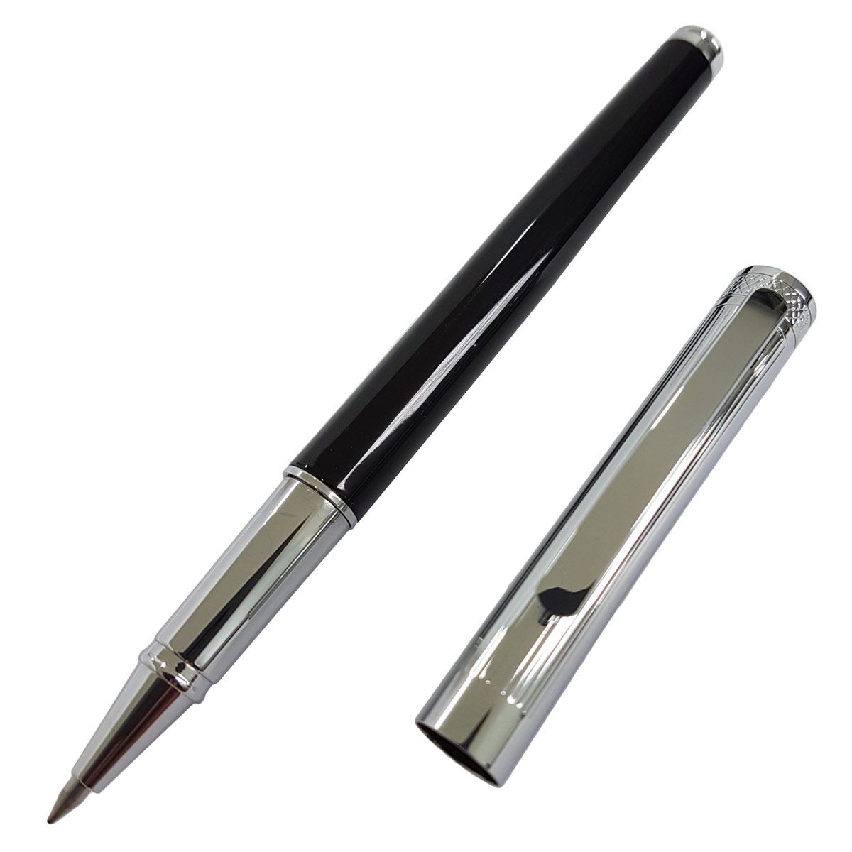 Bolígrafo Marconelli 7762 cromado negro