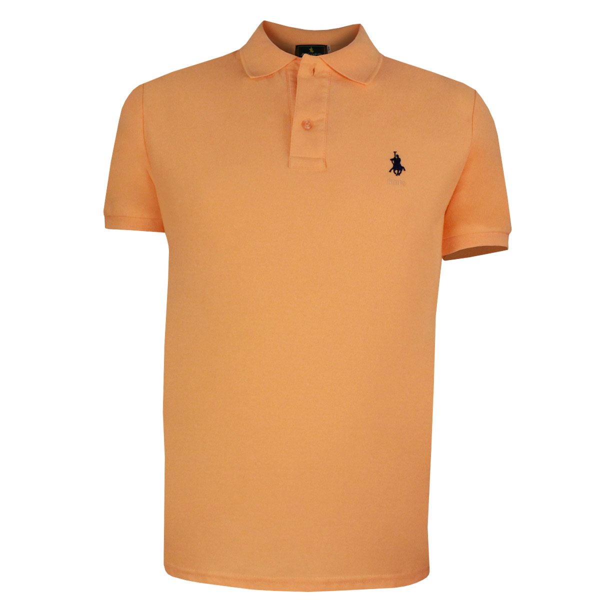 Playera Polo Club Mc Pique Algodón Ch Melón