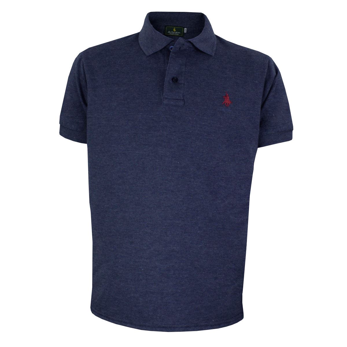 Playera Polo azul rey jaspe Ch