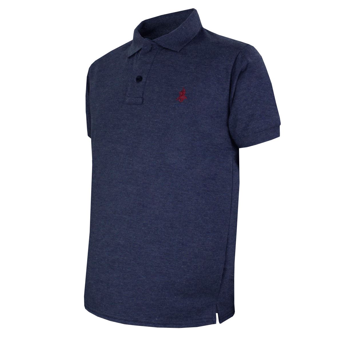 Playera Polo azul rey jaspe Ch