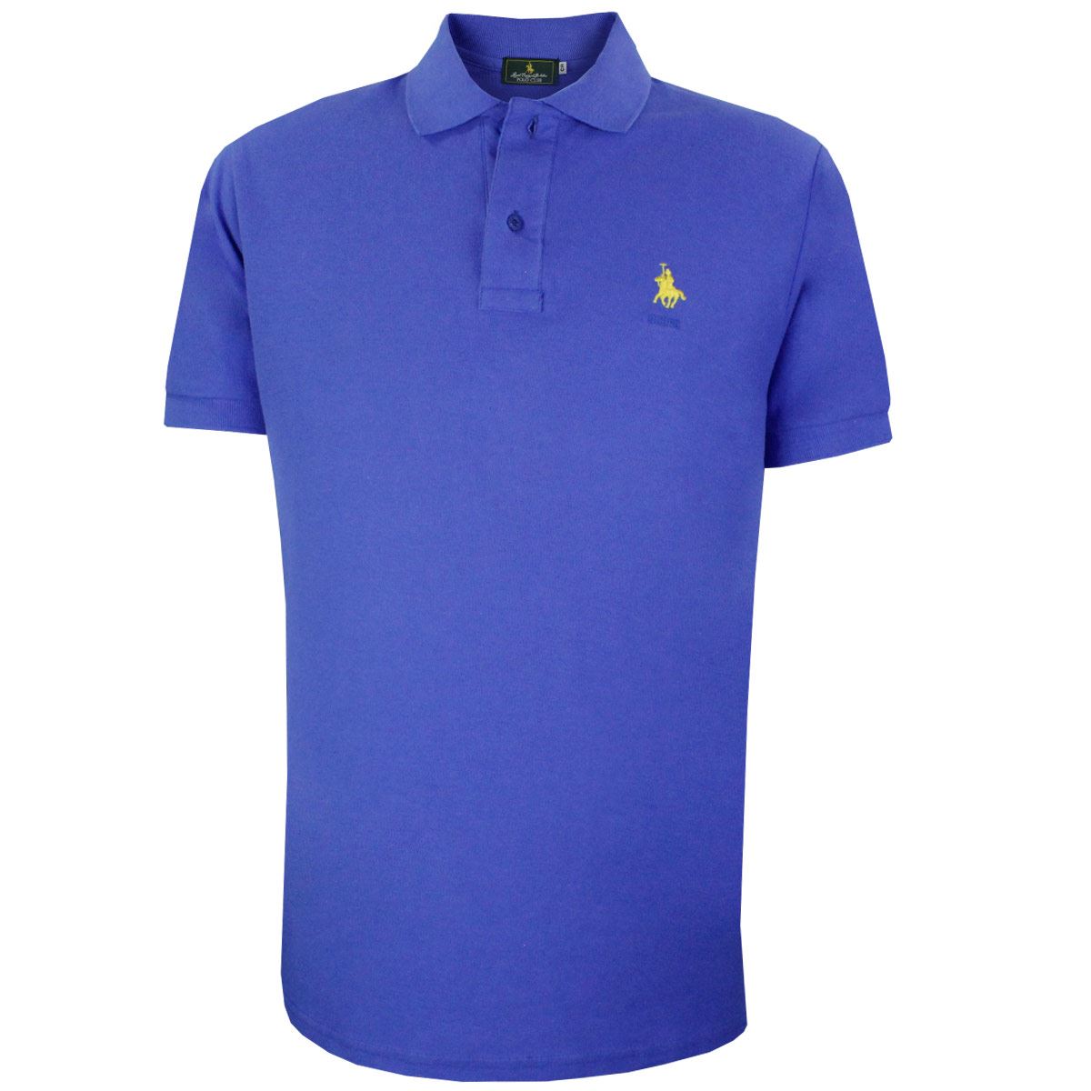 Playera Polo Mc piqué algodón Ch azul rey