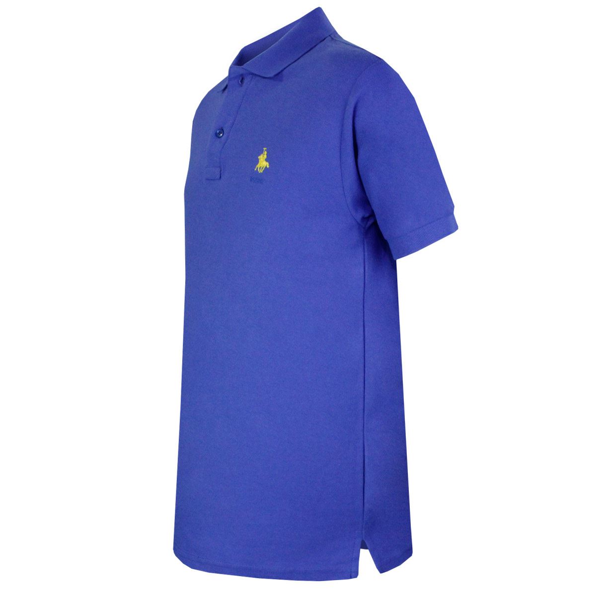 Playera Polo Mc piqué algodón Ch azul rey