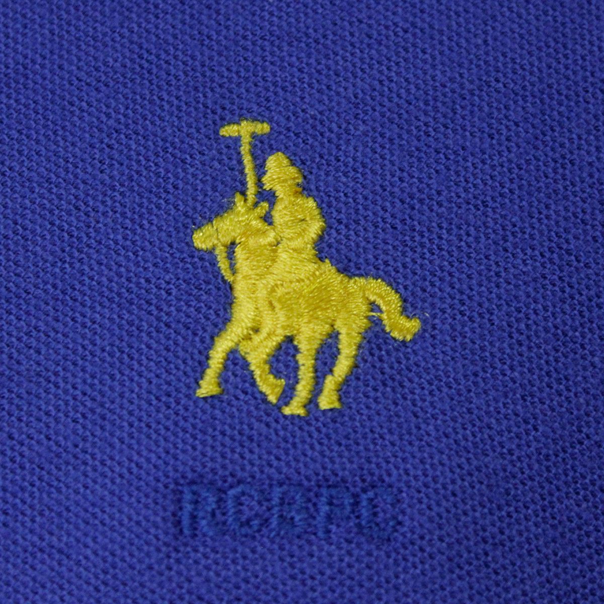 Playera Polo Mc piqué algodón Ch azul rey