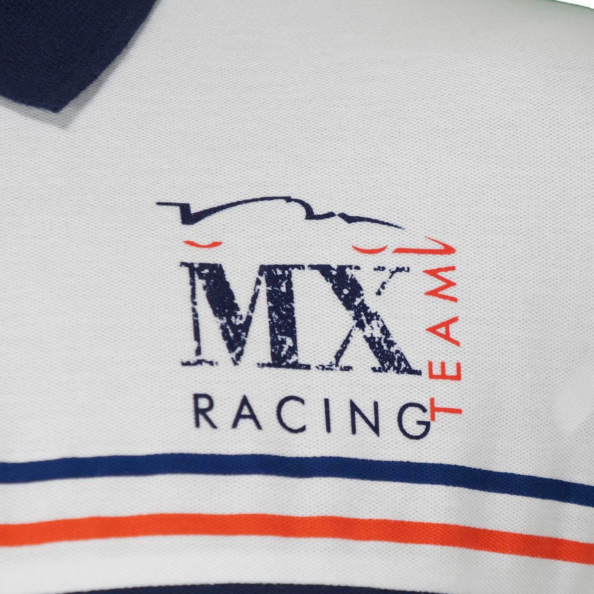 Playera tipo polo Pole Position azul marino XG