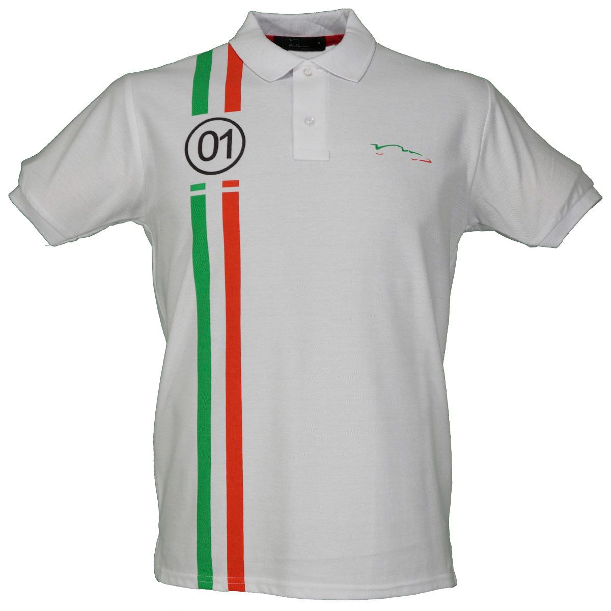 Playera tipo polo Pole Position blanco CH