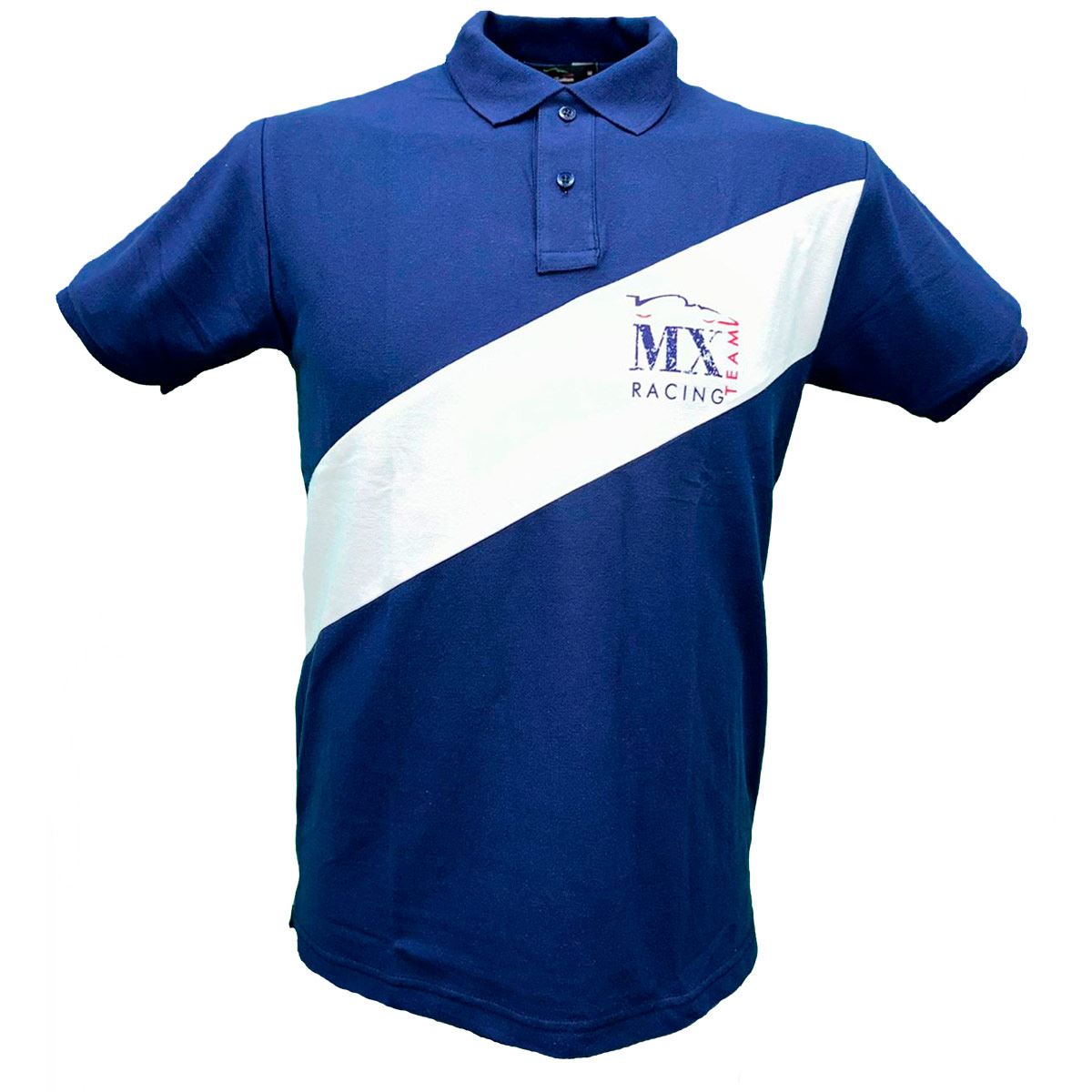 Playera tipo polo Pole Position azul MD