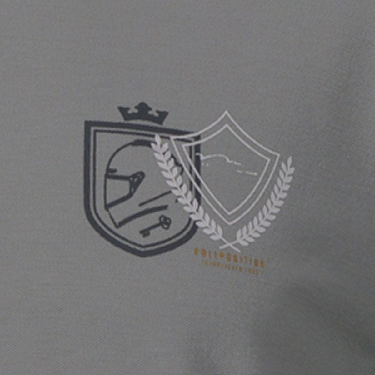 Playera tipo polo Pole Position gris MD