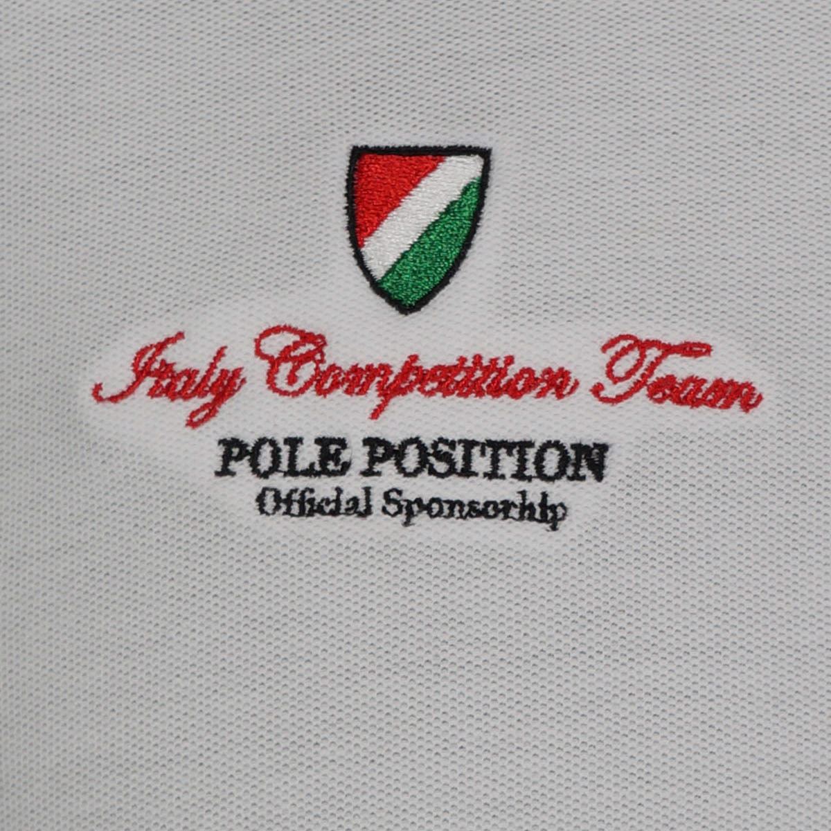 Playera tipo polo Pole Position blanco MD