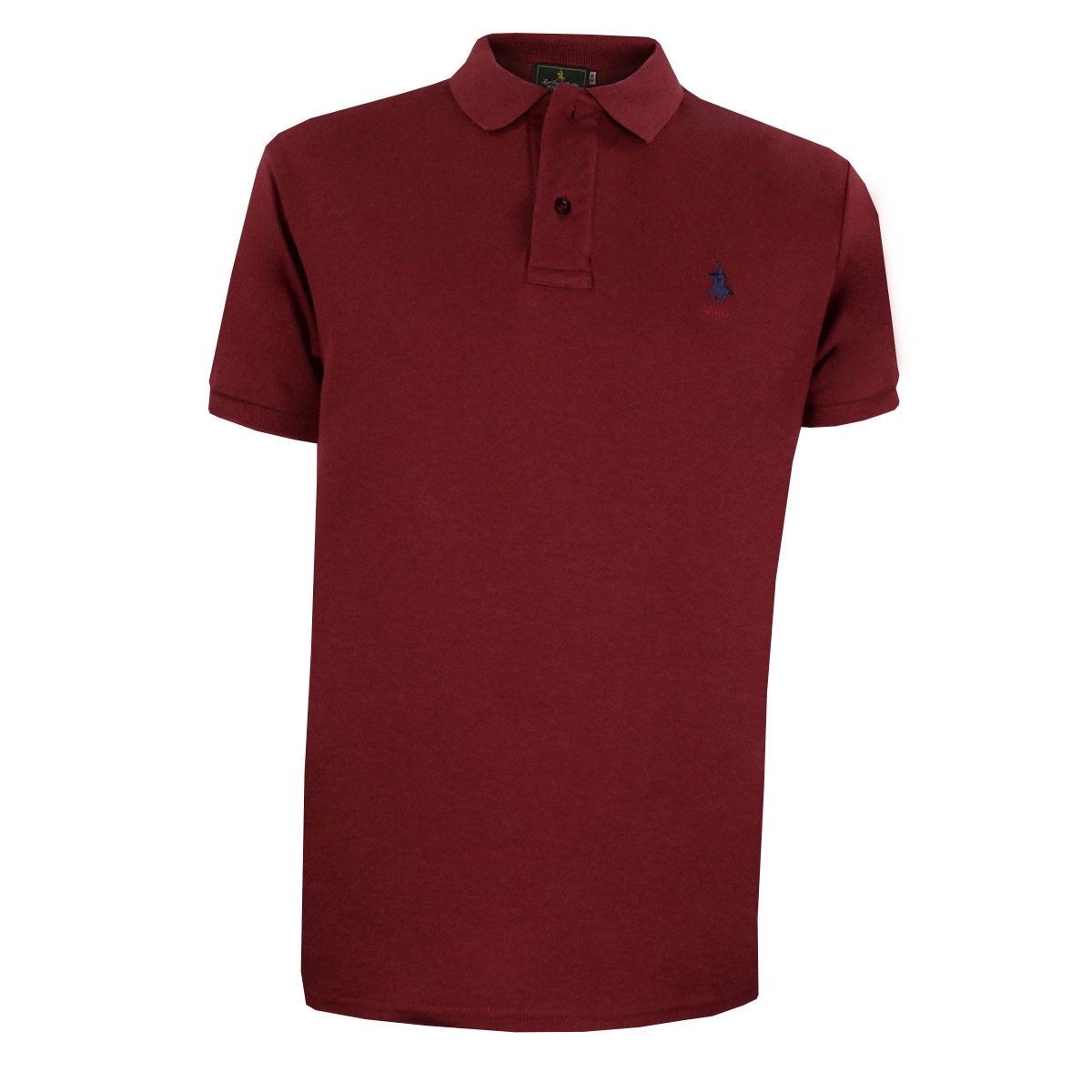 Playera Lisa Polo Club Vino Para Hombre M