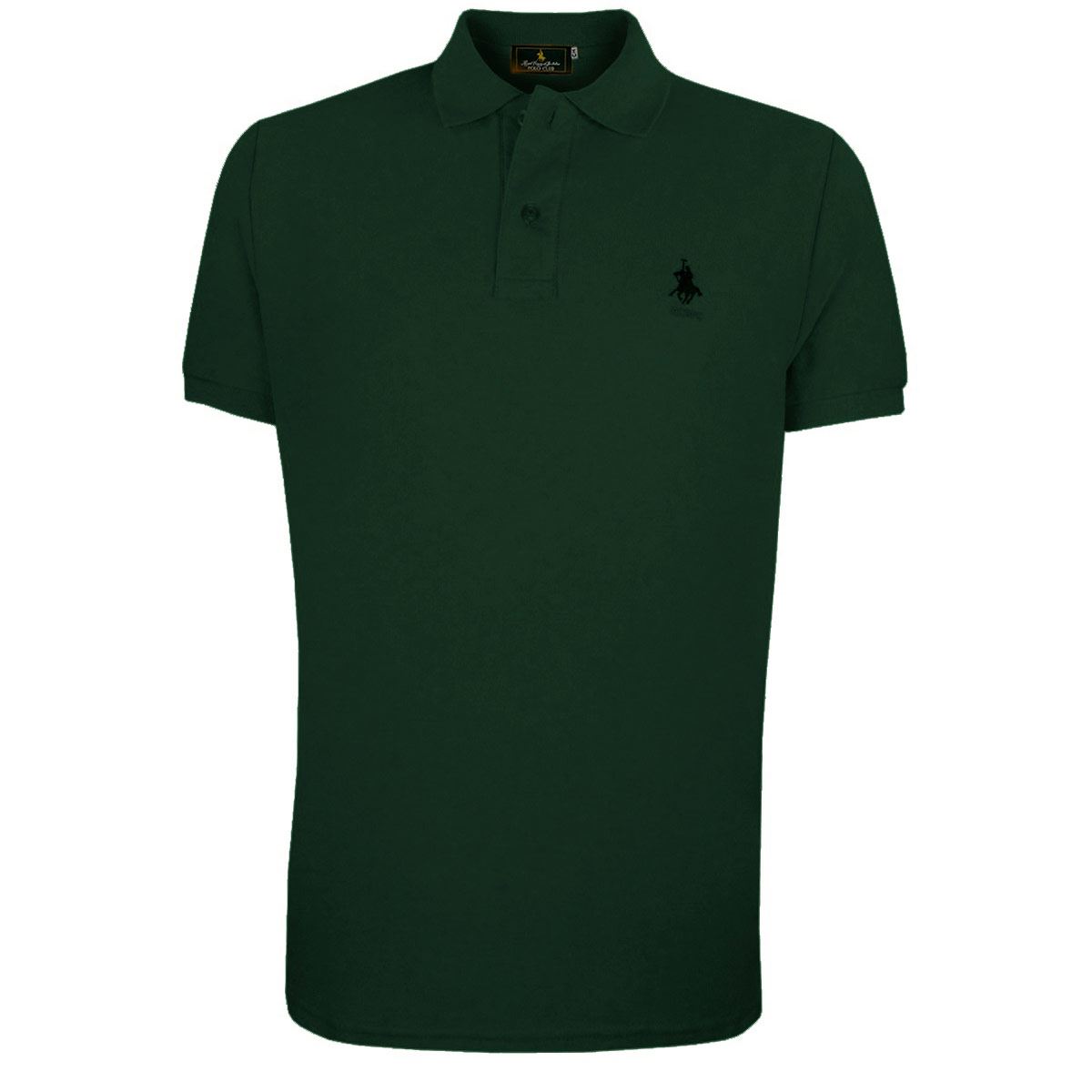 Playera Lisa Polo Club Verde Para Hombre EG