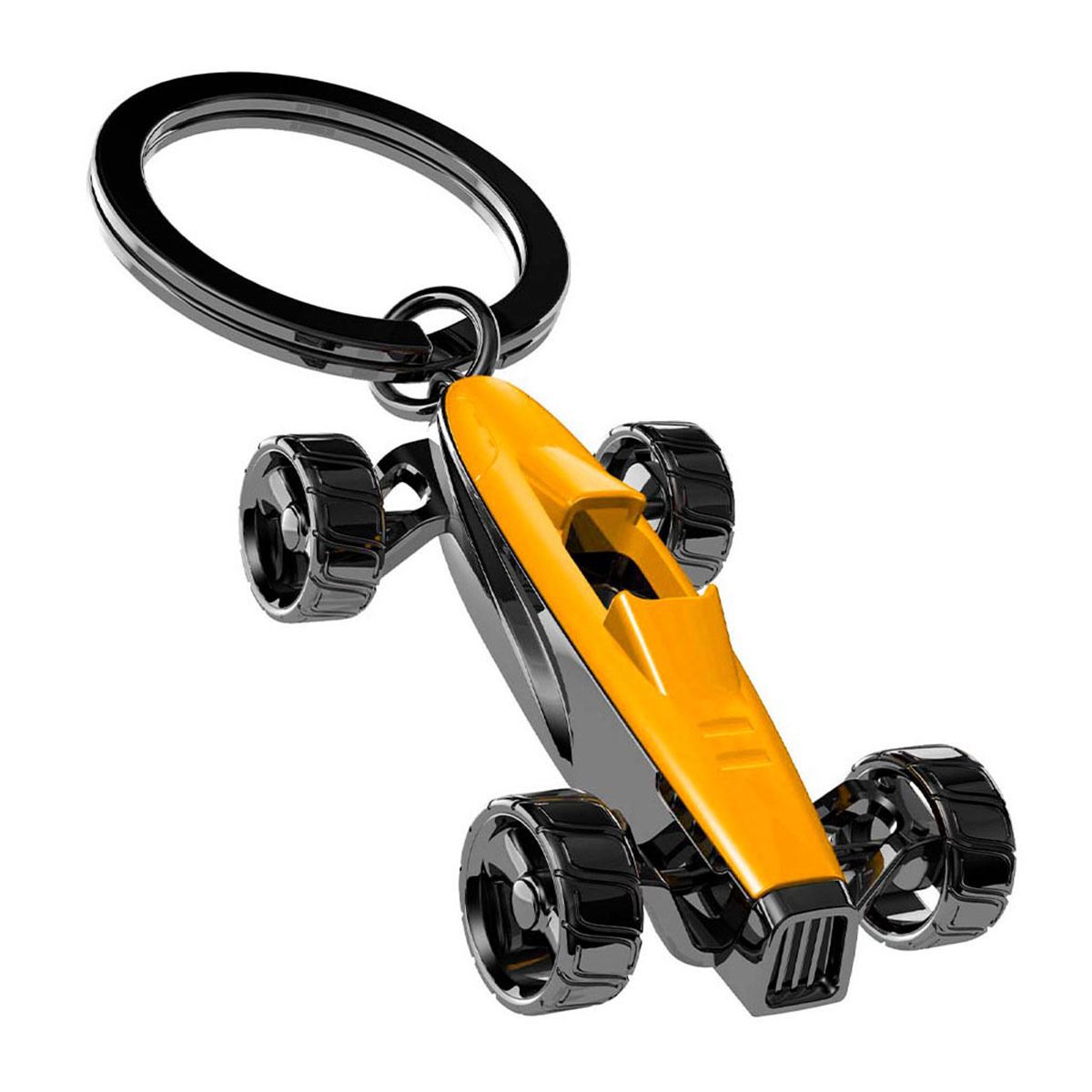 Llavero de metal auto amarillo 06-mt06