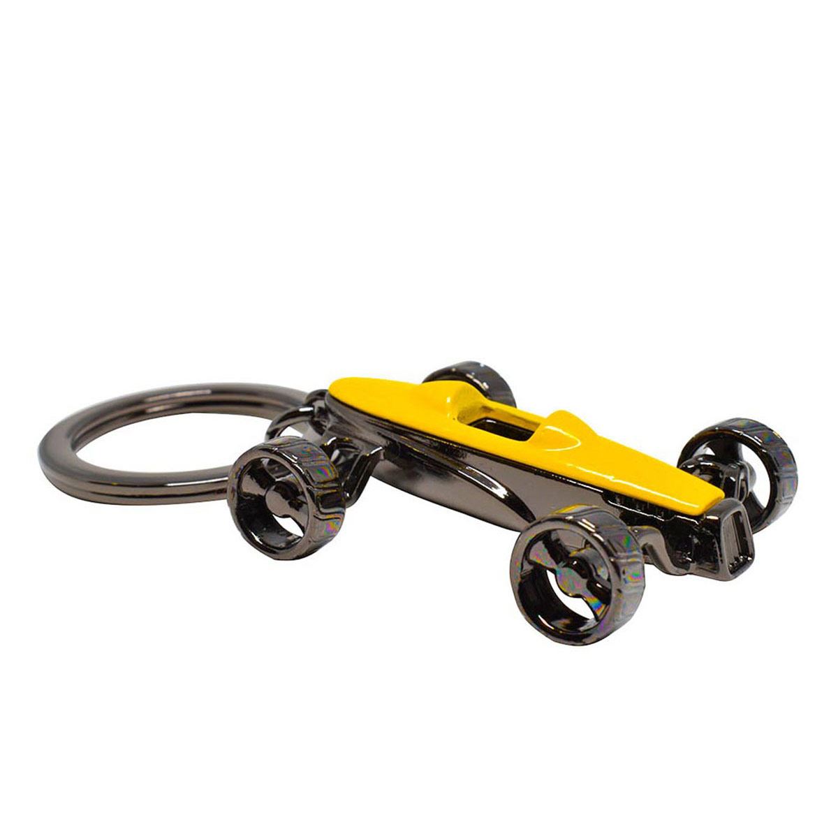 Llavero de metal auto amarillo 06-mt06