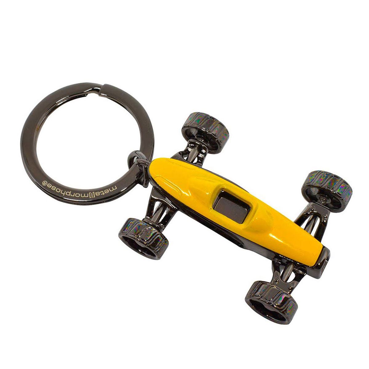 Llavero de metal auto amarillo 06-mt06