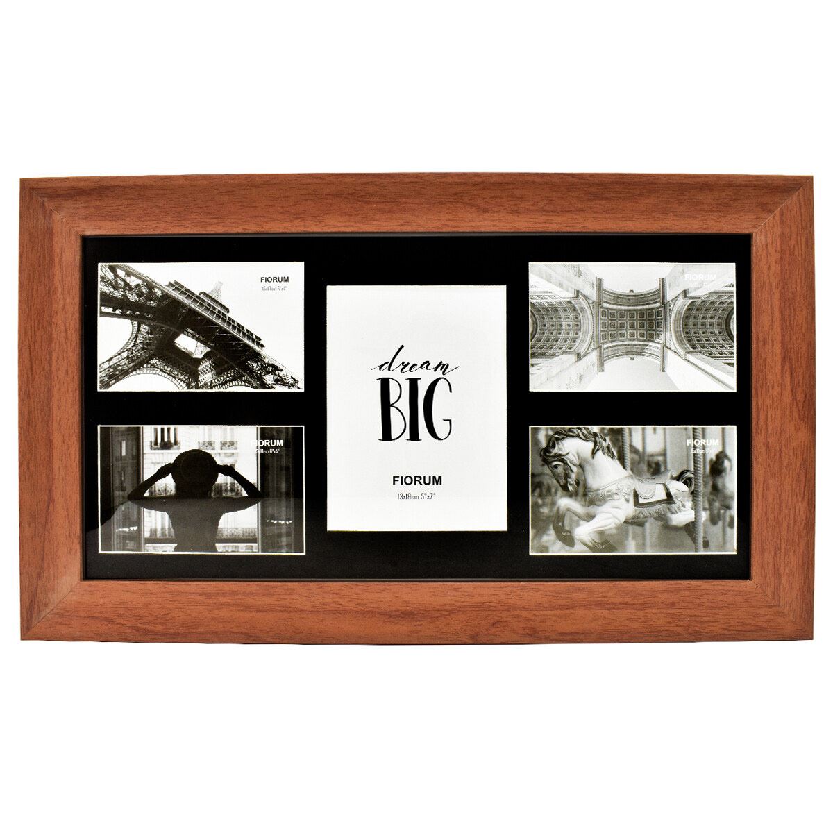 Portaretrato de madera con María Luisa blanca 8x10