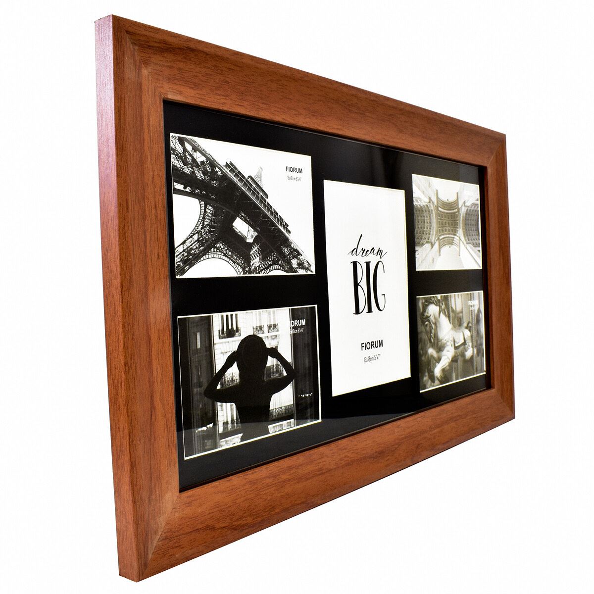 Portaretrato de madera con María Luisa blanca 8x10