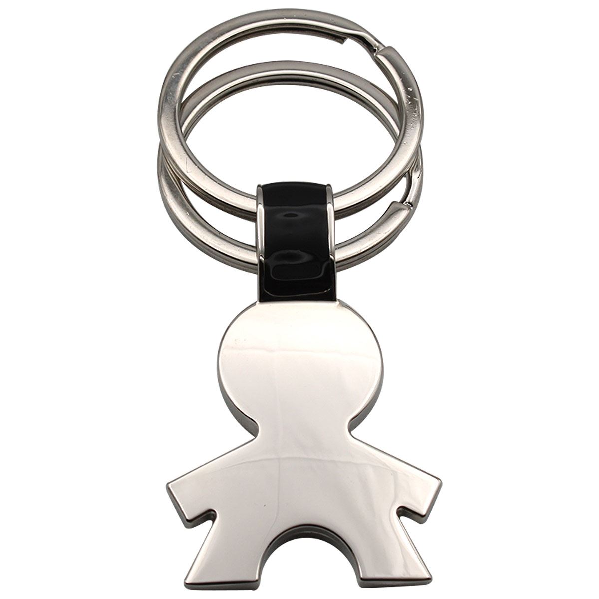 Llavero Niño Fiorum con doble argolla Plata