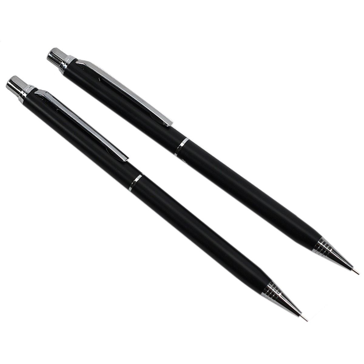 Set de dos lapiceros negros con estuche