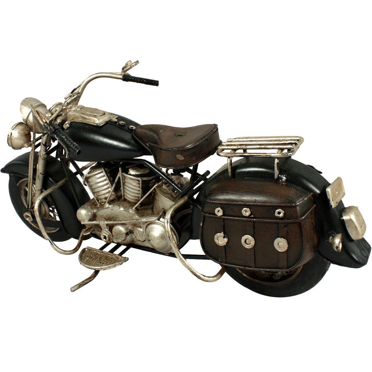 Figura Decorativa Motocicleta Vintage Chopper