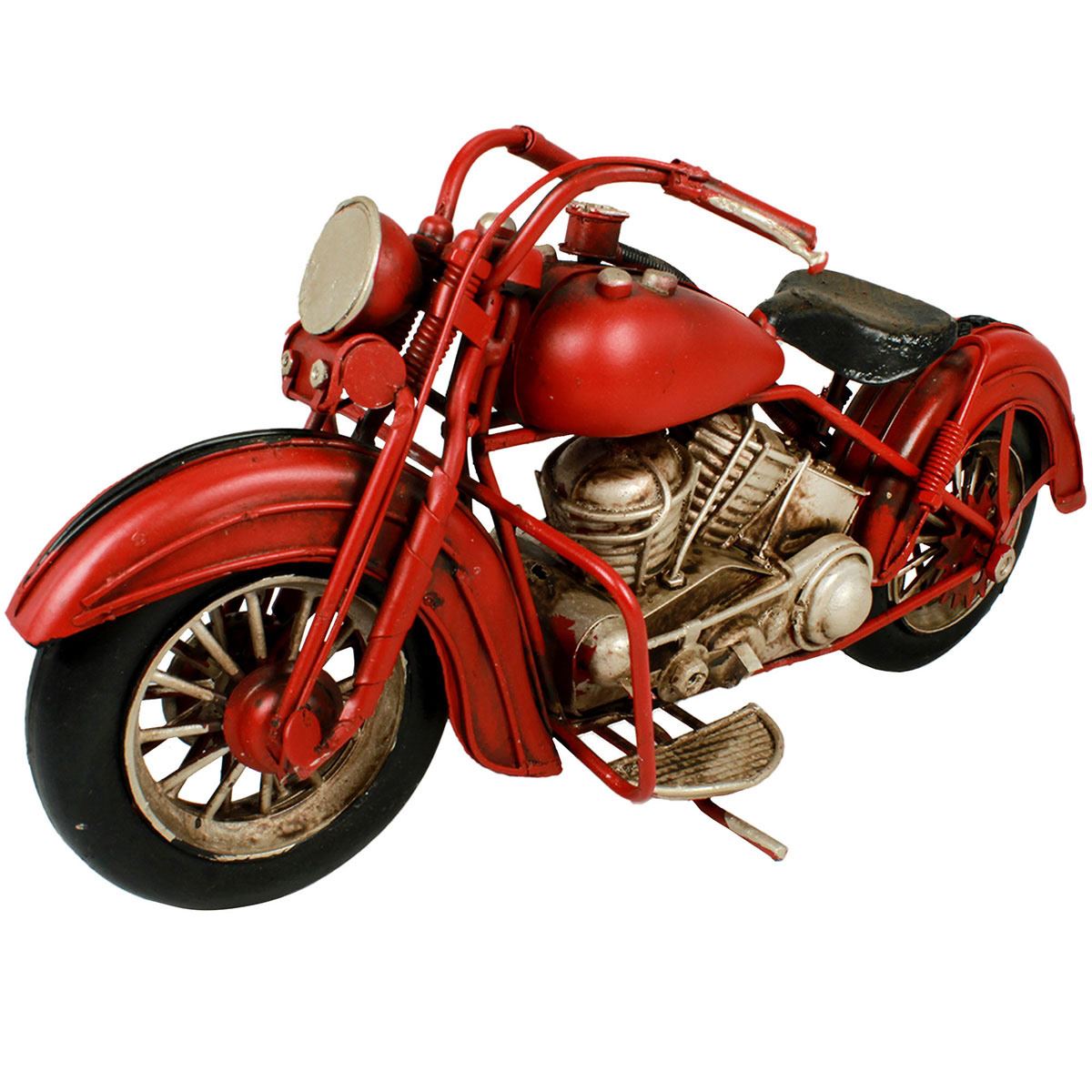 Figura Decorativa Motocicleta Clásica Sport
