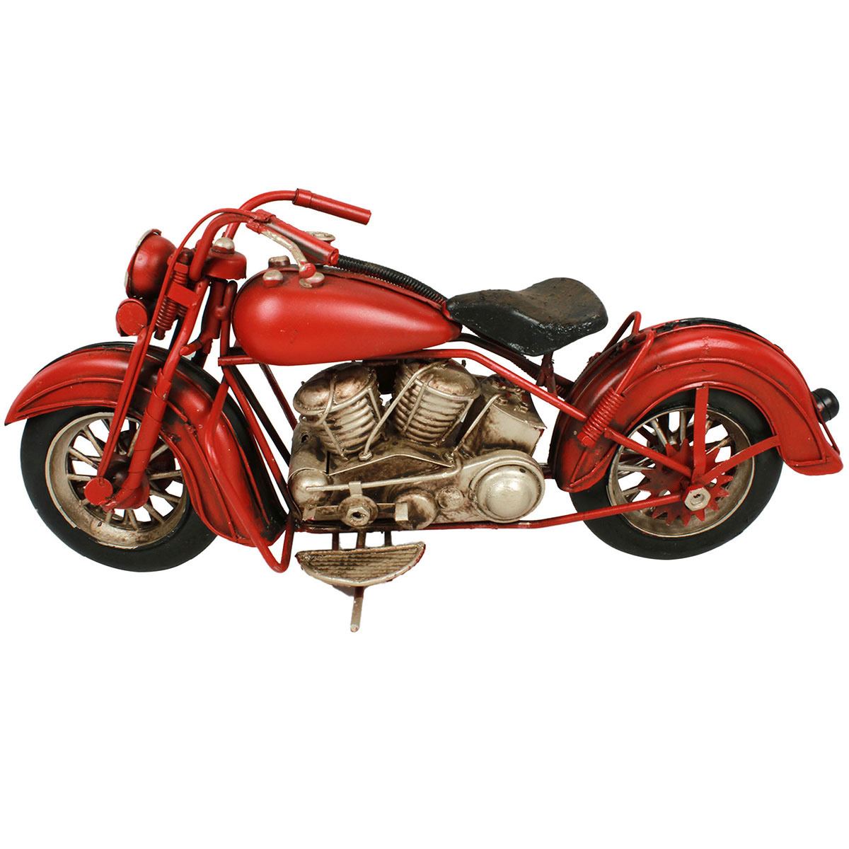 Figura Decorativa Motocicleta Clásica Sport