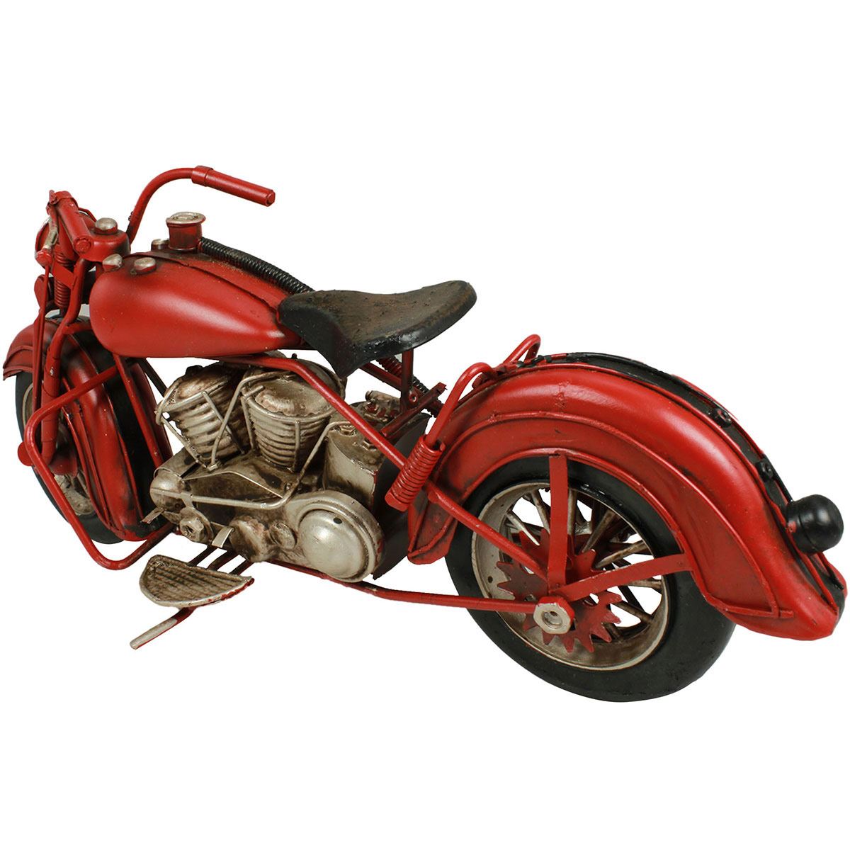 Figura Decorativa Motocicleta Clásica Sport