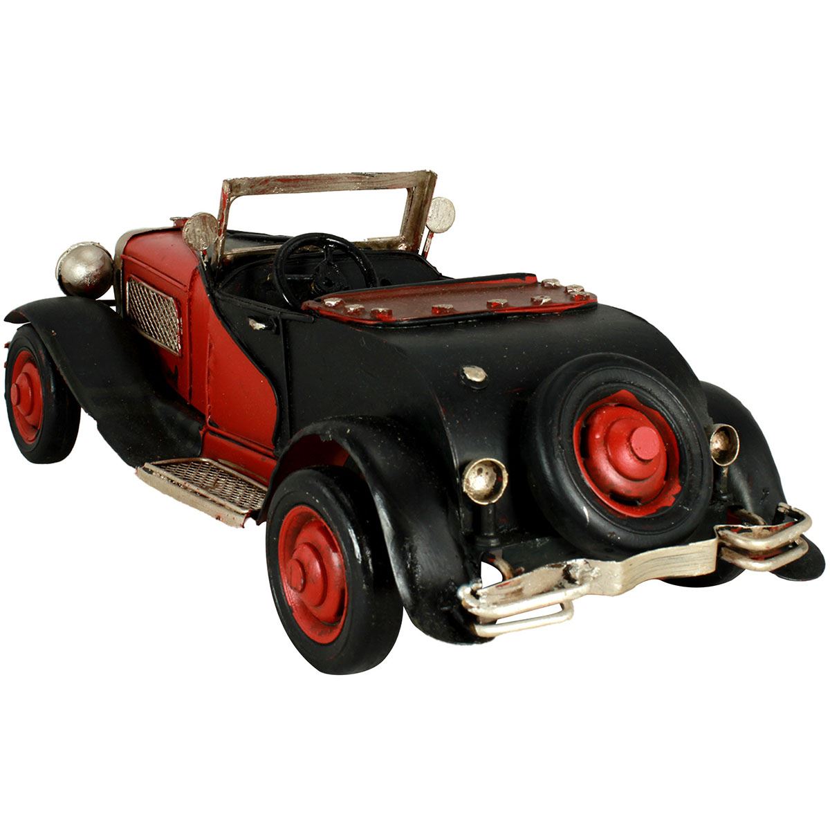 Figura Auto Antiguo Decorativo Carcacha Convertible