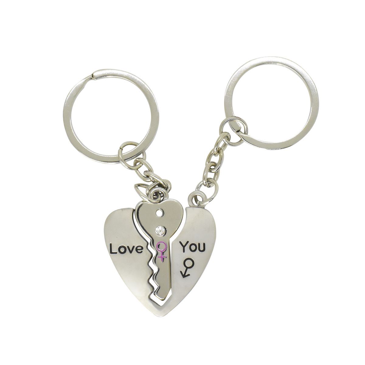 Llavero Corazón Llave Love