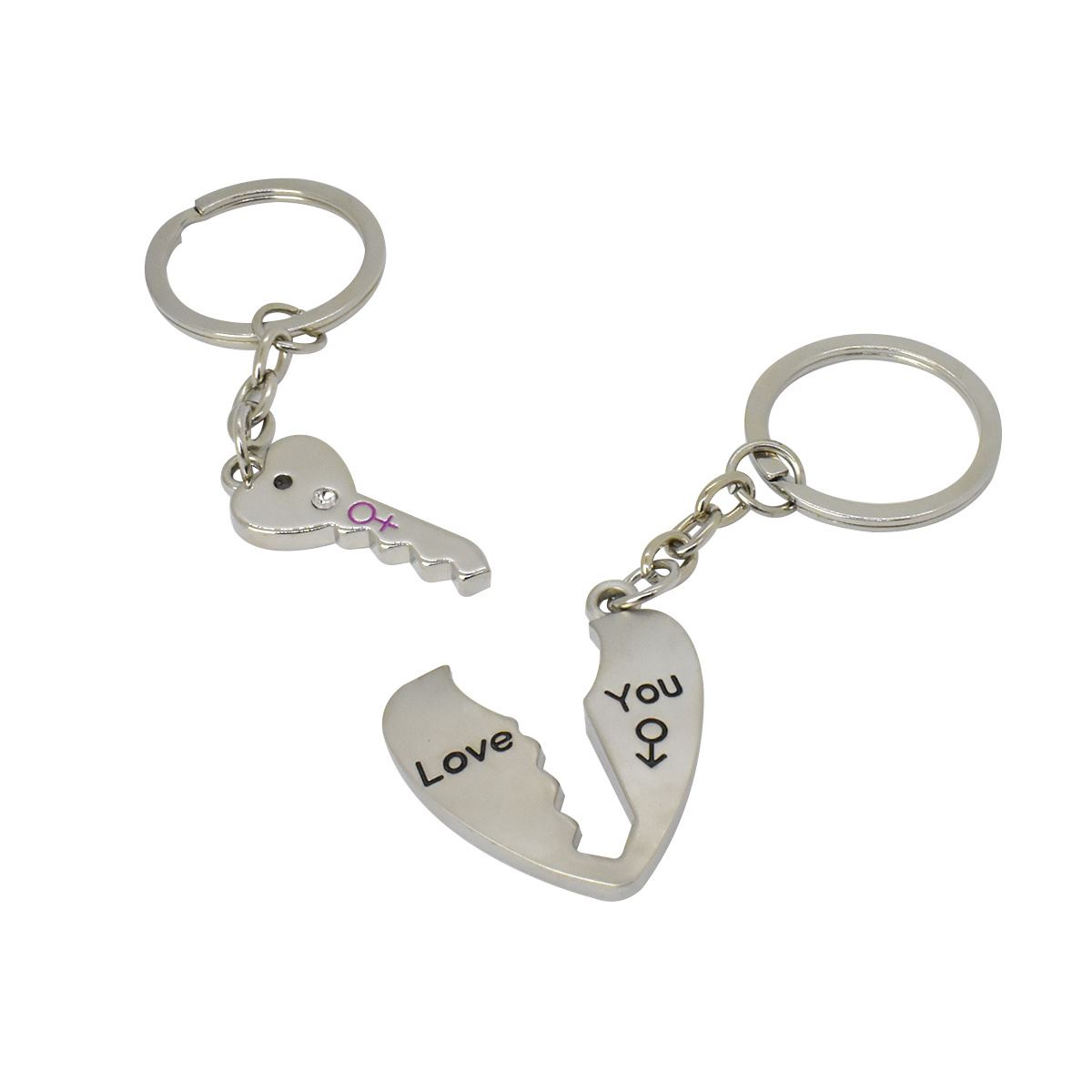 Llavero Corazón Llave Love