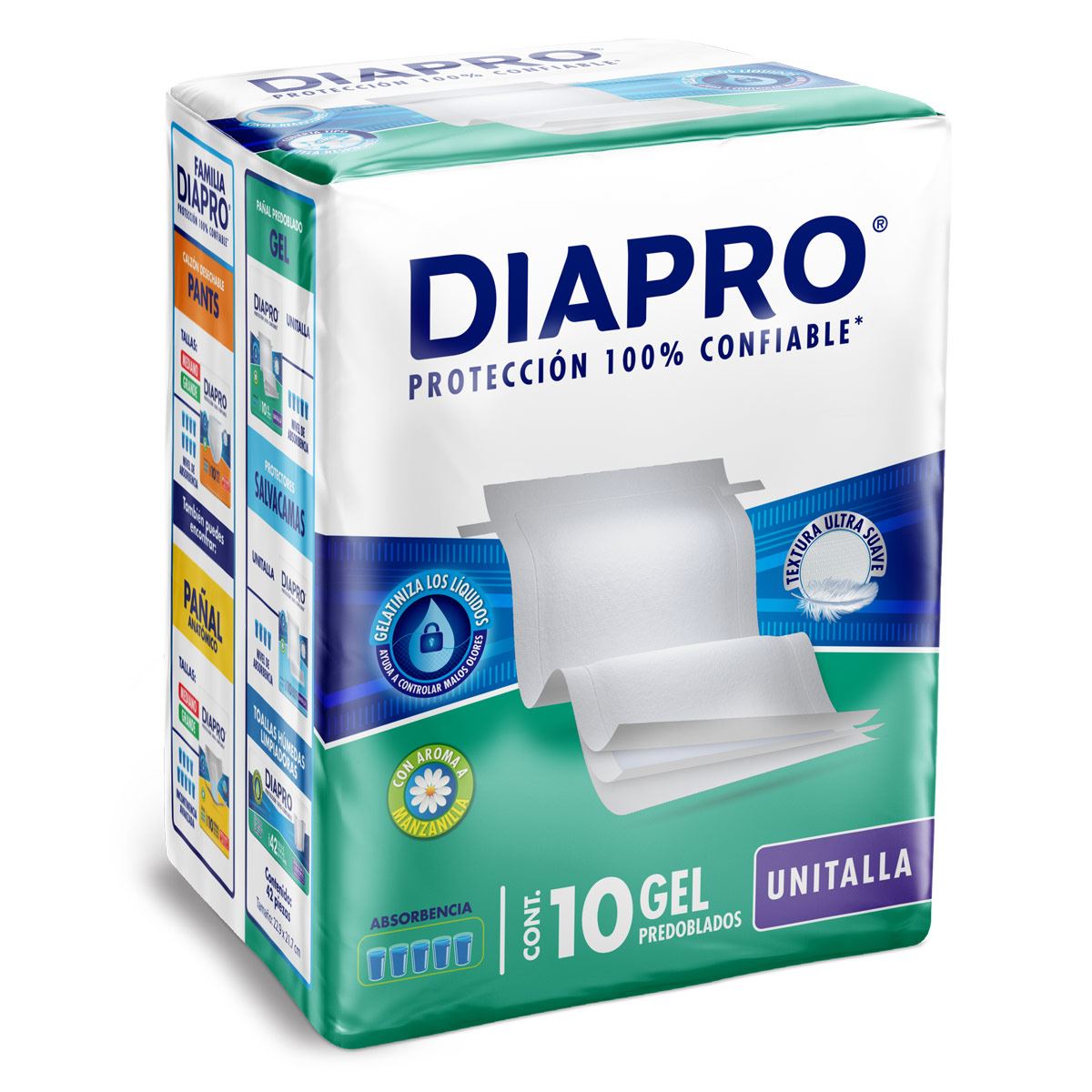 Pañal  de adulto Diapro desechable 10+2