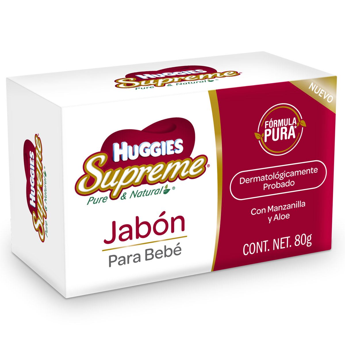 Jabón Manzanilla /Aloe 80 g Huggies Supreme