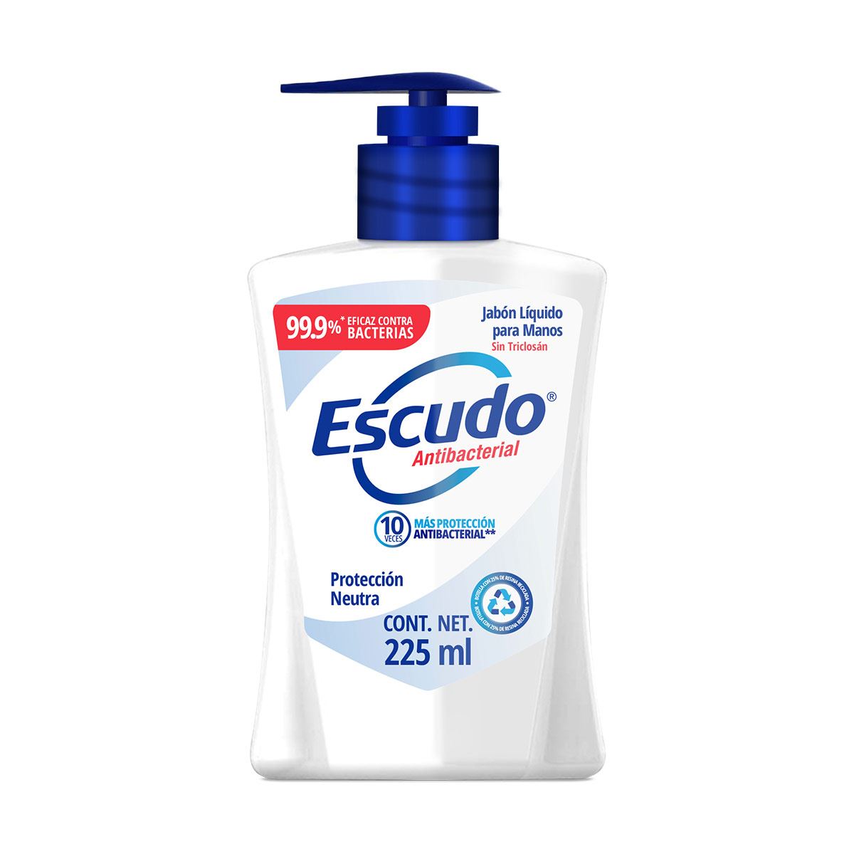 Jabon Liquido Escudo Antibacterial Blanco Neutro