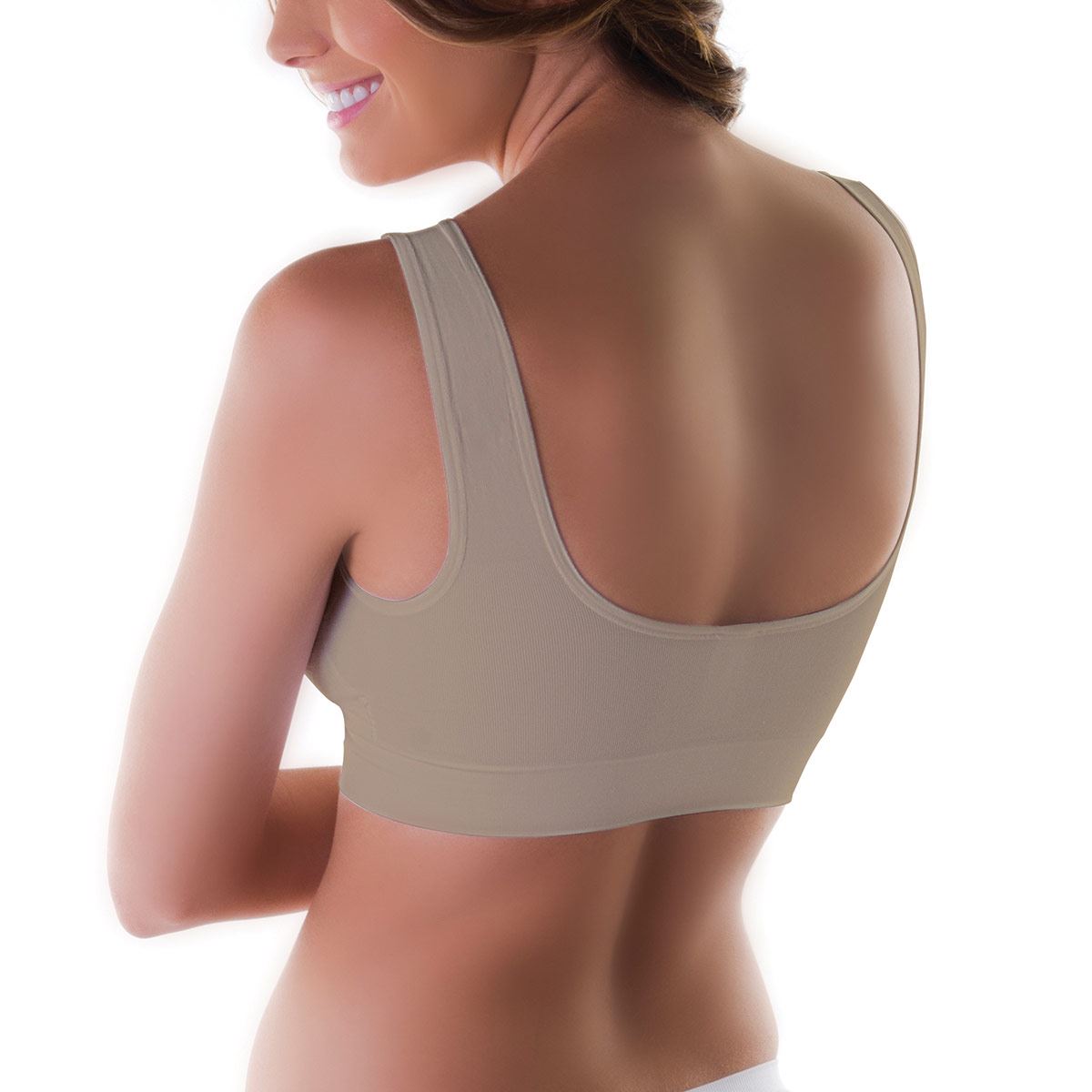 Bra Bust Up LAtouche sin costuras ni varillas modelo S8005 color nude talla mediana dama