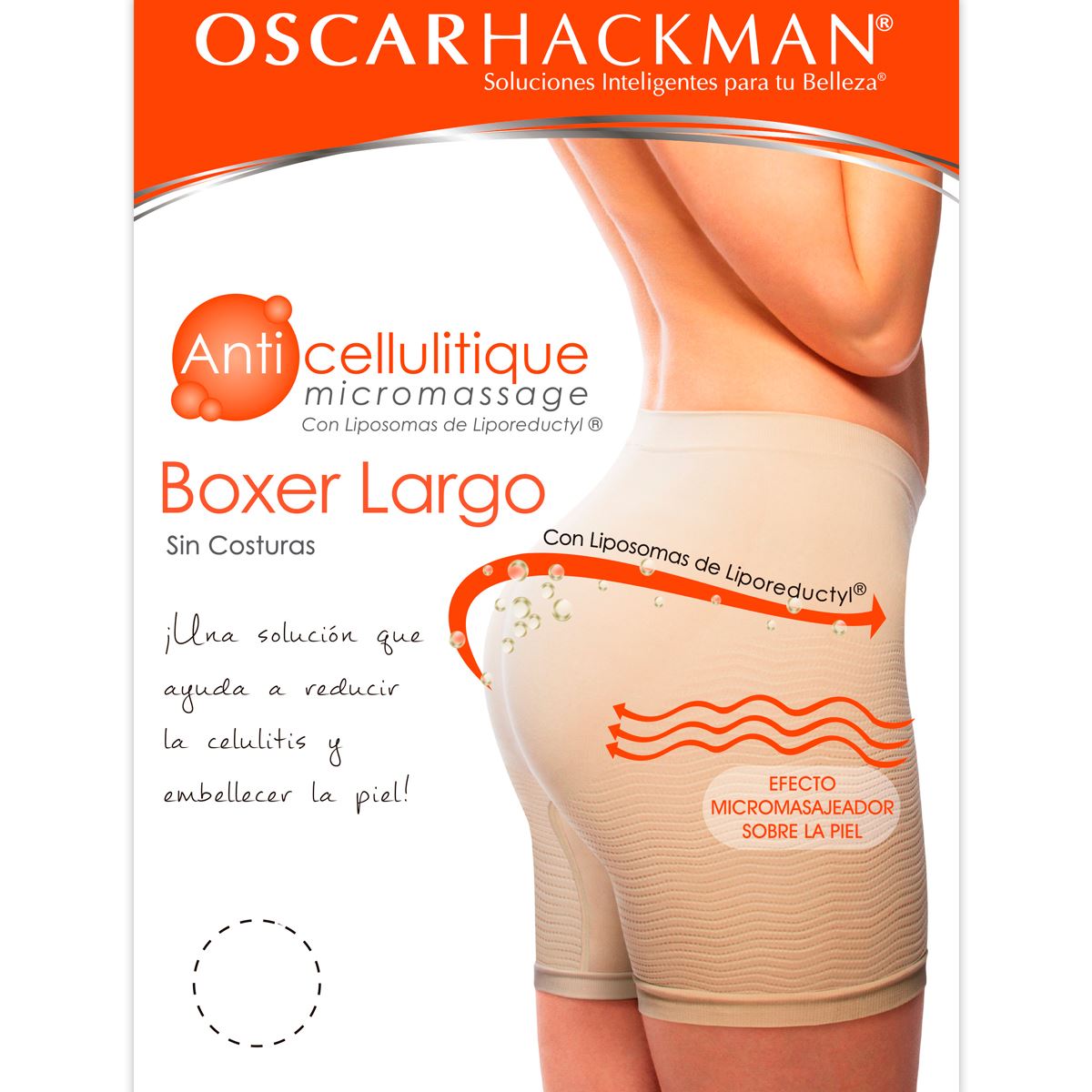 Boxer Largo Anticelulitique Ch-M Nude Para Dama