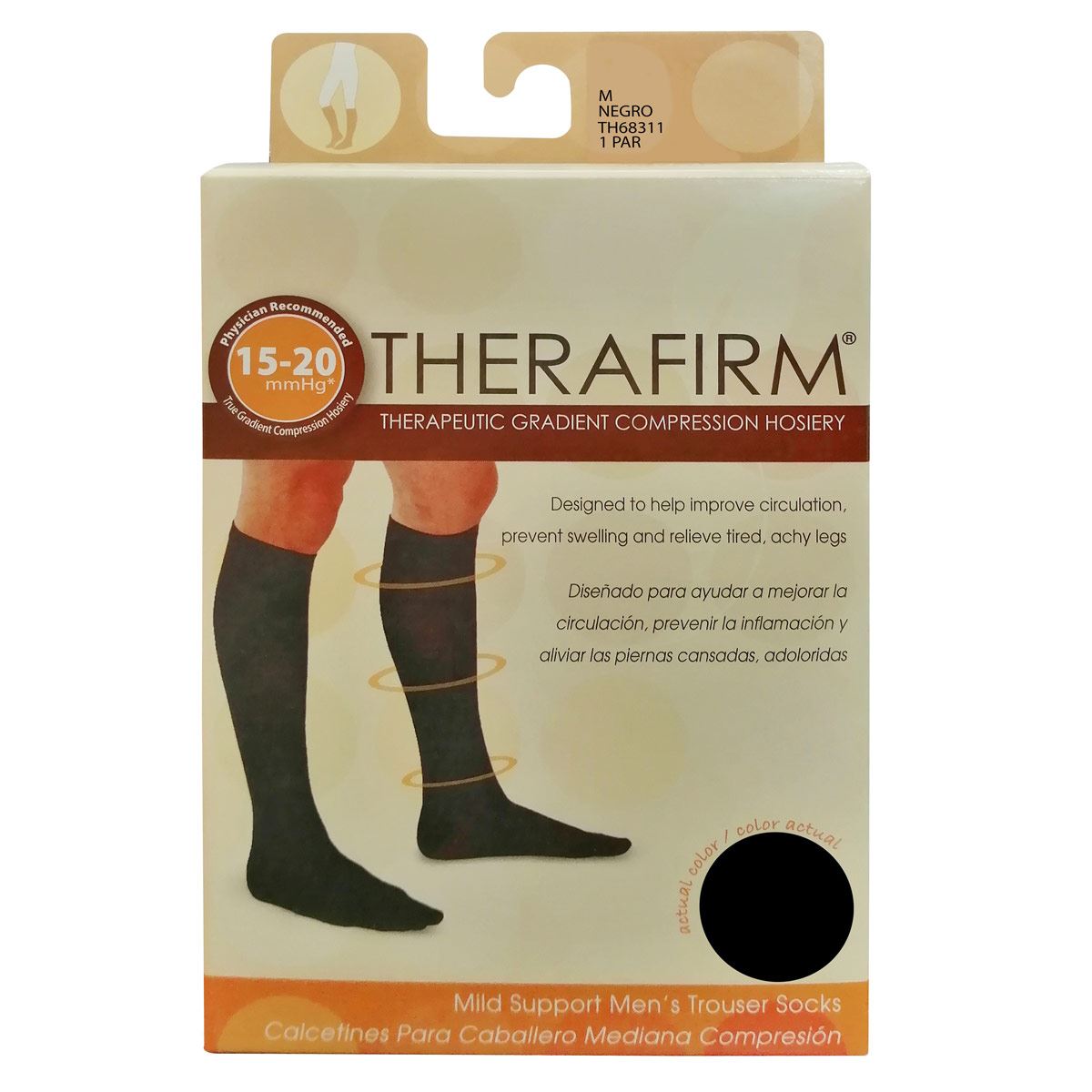 Calcetines Negros para Caballero Therafirm