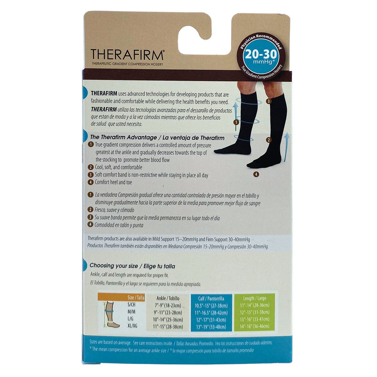 Calcetín Therafirm Mediano para Hombre