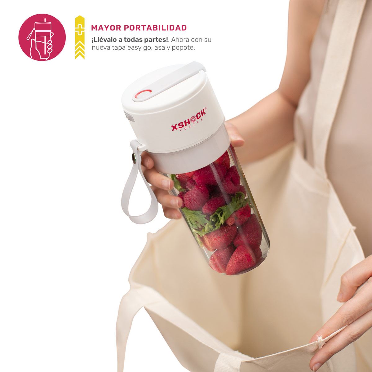 Licuadora portátil Xshock Vortex