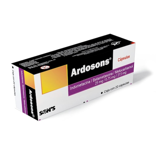 Ardosons 25 mg con 20 Cápsulas