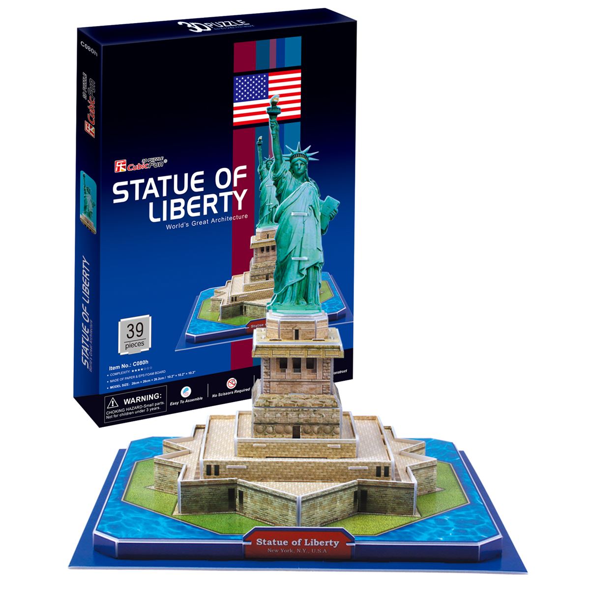 Rompecabezas 3D Real Estatua De La Libertad