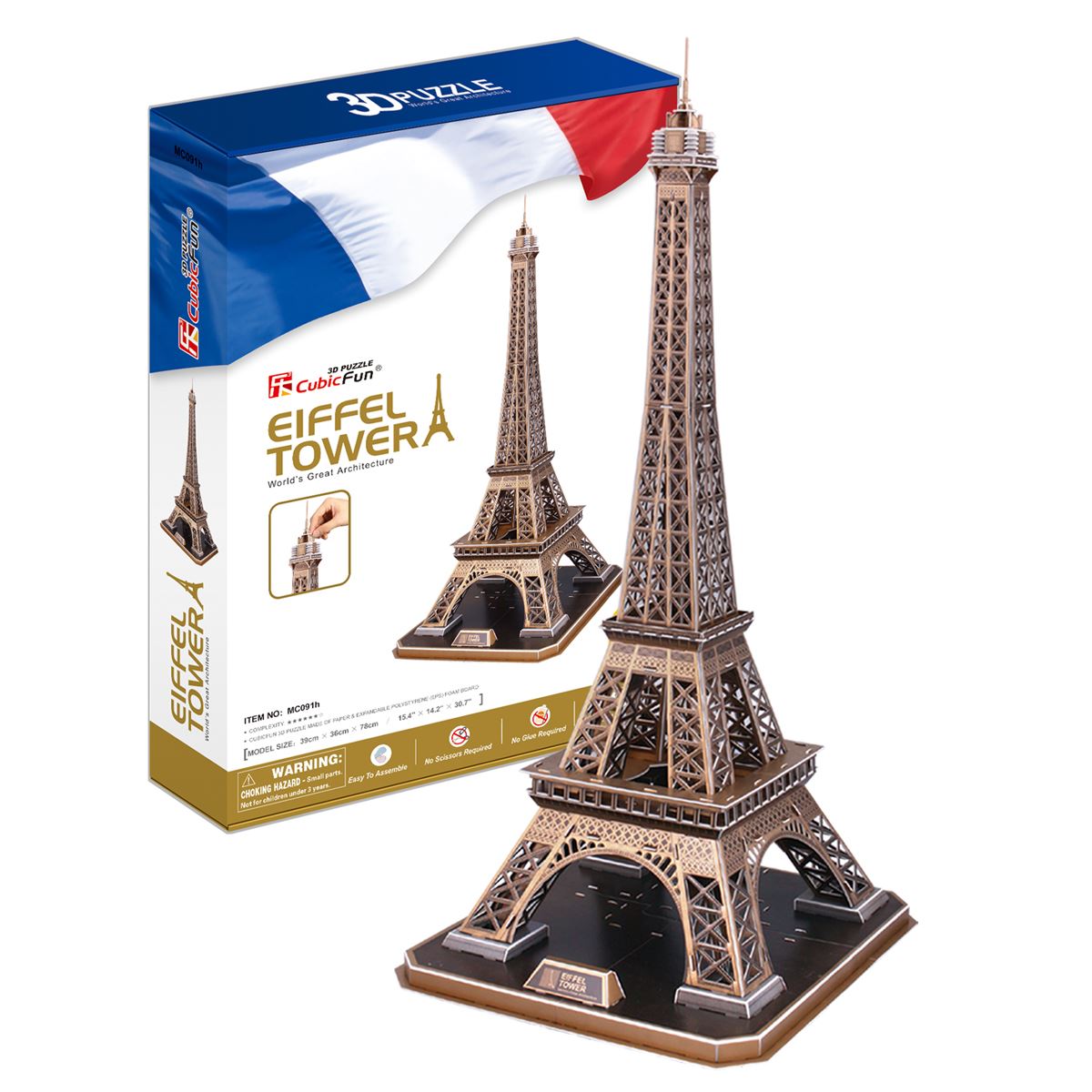 vanidad prisión al exilio Rompecabezas 3D Real Torre Eiffel