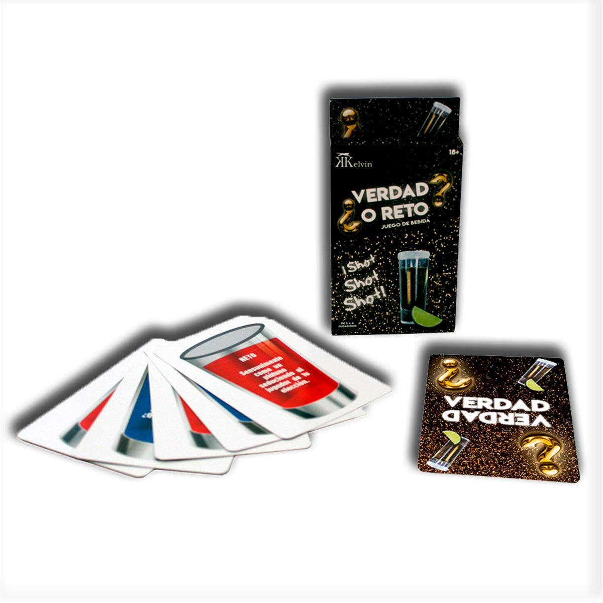 Juego de Bebida Cartas ¿Verdad o Reto?