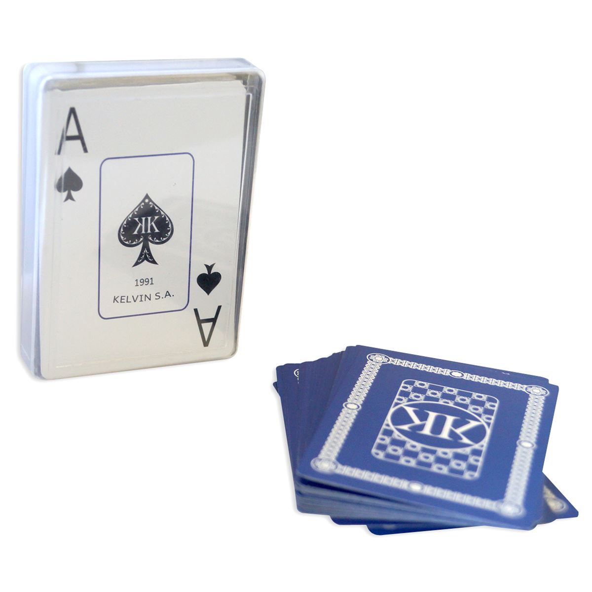 Baraja Póker Jumbo Estuche De Plasta
