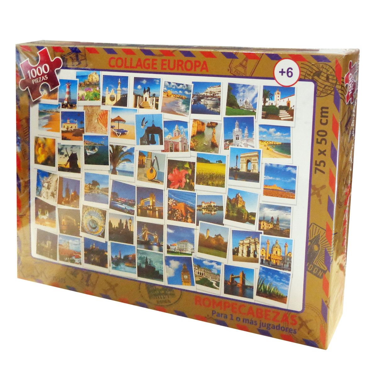 Rompecabezas Collage Europa 1000 piezas
