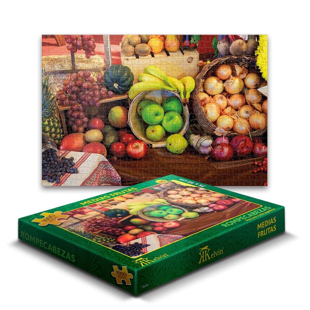 Rompecabezas Medias Frutas 1000 piezas