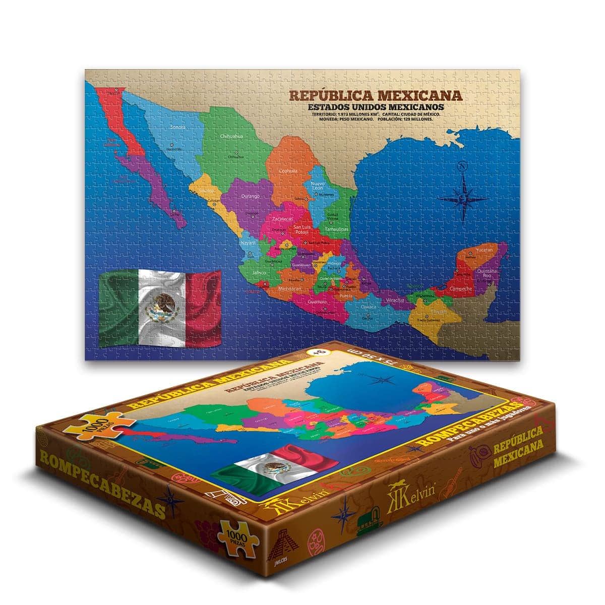 Rompecabezas República Mexicana 1000 piezas