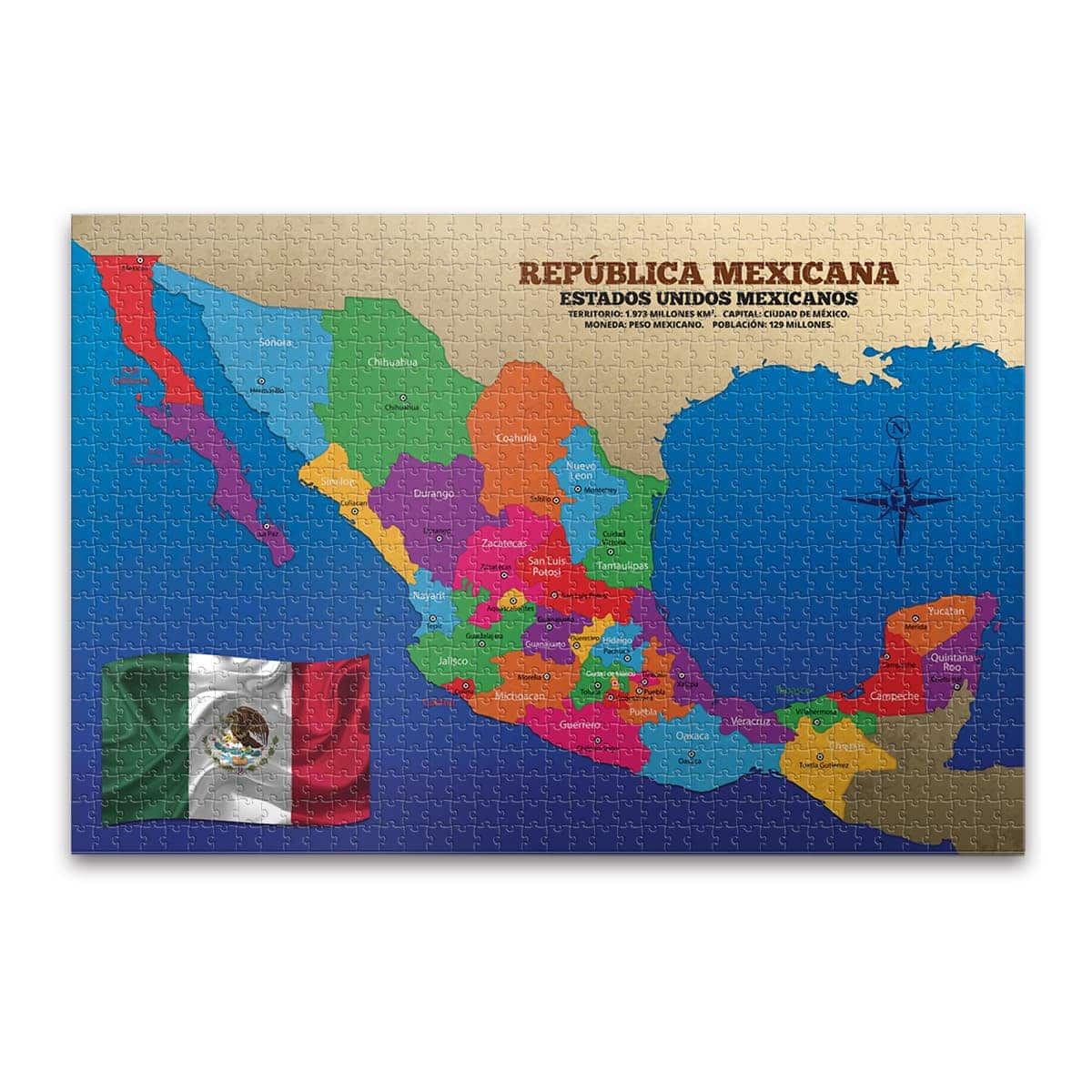 Rompecabezas República Mexicana 1000 piezas