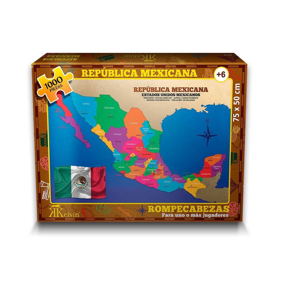 Rompecabezas República Mexicana 1000 piezas