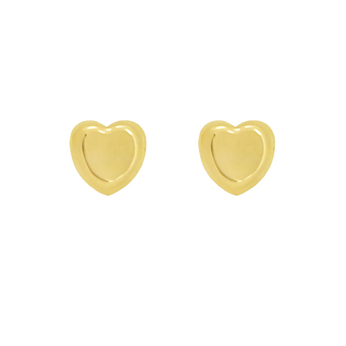 Broqueles Corazón Oro 14K Representaciones Ivonne