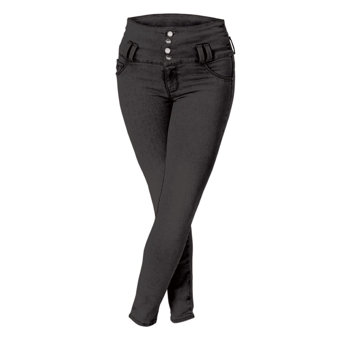 Jeans Moldeadores Tiro Alto Negro Comfy Jeans