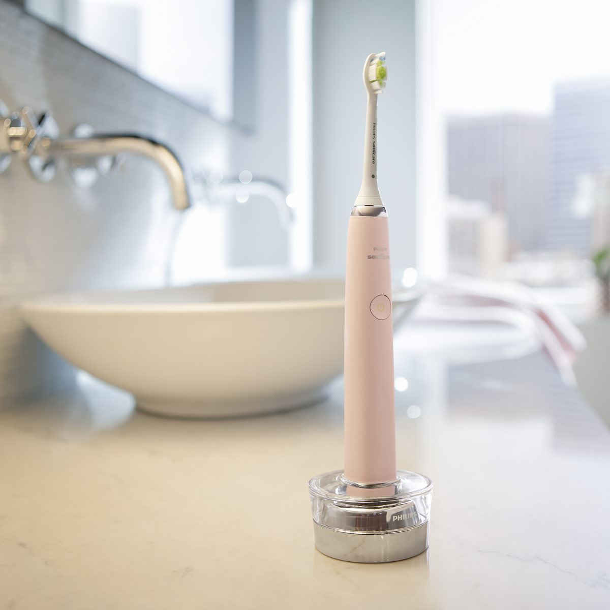 Cepillo Dental Eléctrico Diamondclean Sonicare Rosa Philips