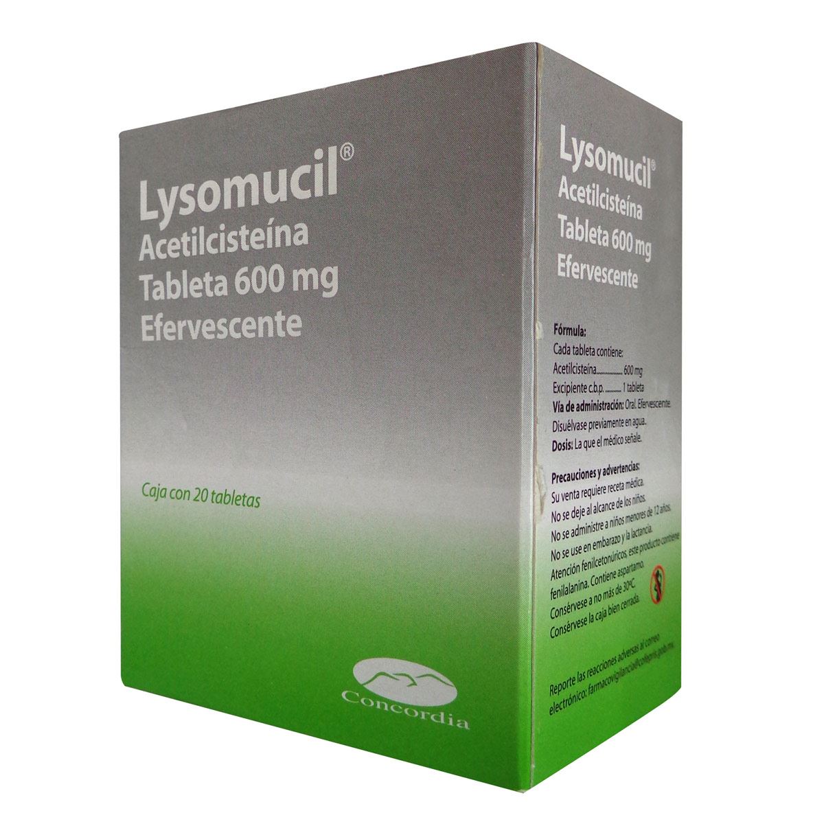 Lysomucil t 20 600mg efer